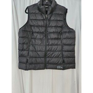 Eddie Bauer Puffer Vest Womens 2XL Black EB650 Cirruslite Storm Repel 650 FP Dow